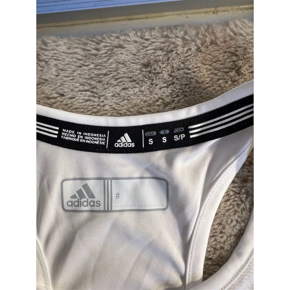 Adidas Women's Climacool Compression Tank Top White Standard Size S Sleeveless - Picture 2 of 8